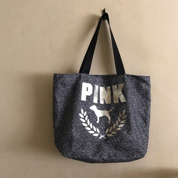 PINK Victoria's Secret Handbags - FREE PINK Victoria's Secret Grey Tote